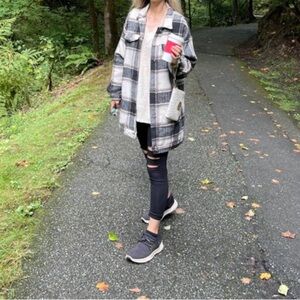 Plaid Shacket Coat